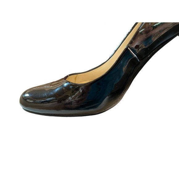 Lauren Ralph Lauren Classic Black Patent Leather Women's 3 1/2" Heel Size 9B-EUC - Picture 7 of 7